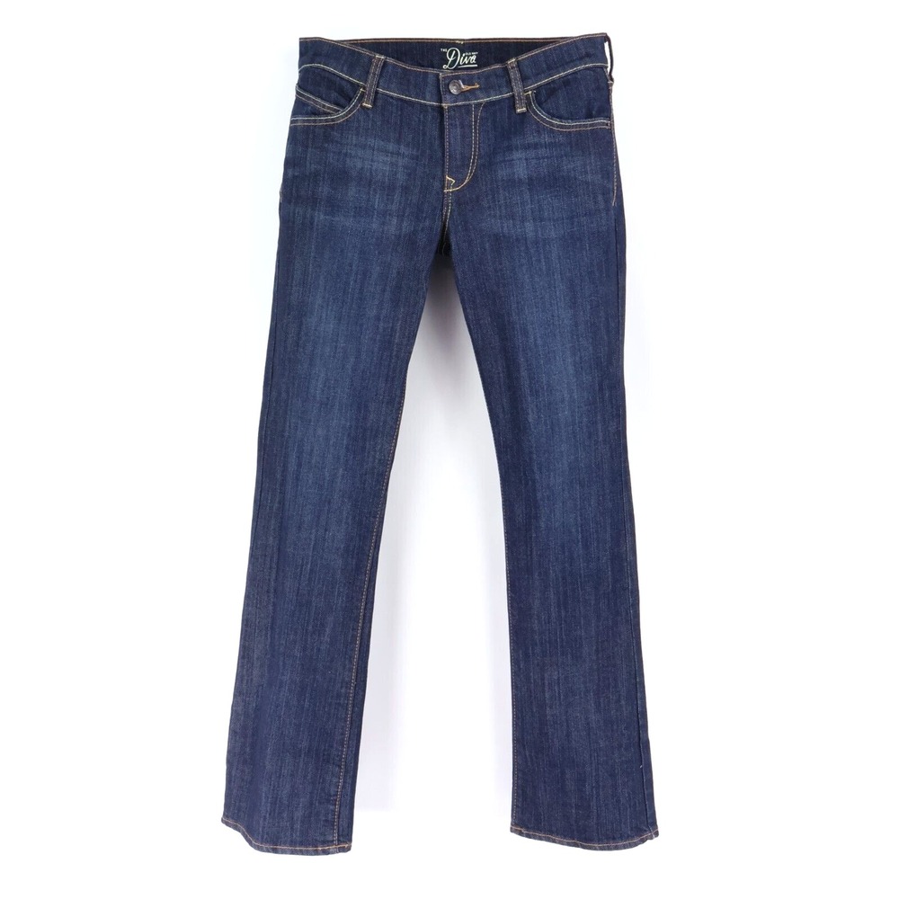 Old Navy Jeans The Diva Bootcut Womens 6 Dark Blue Cotton Blend Denim Low Rise